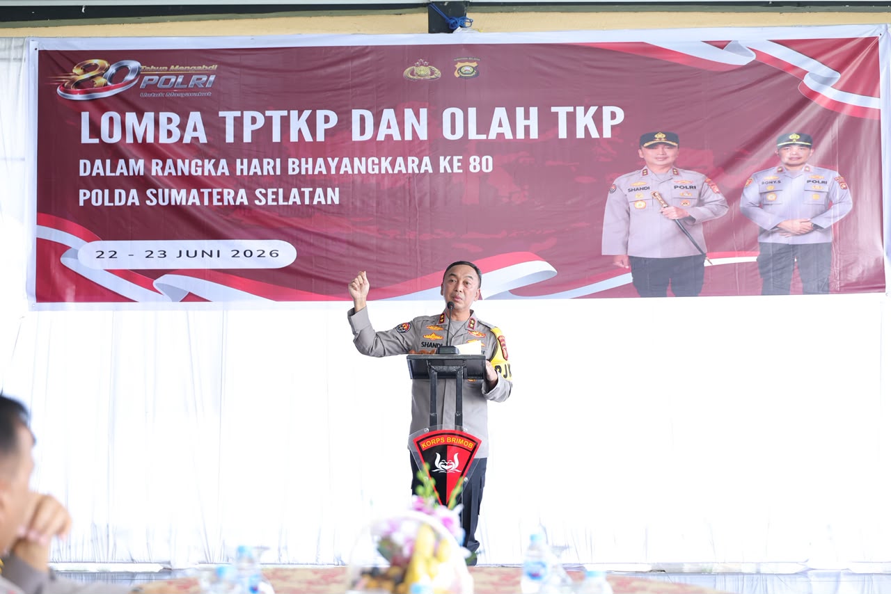 Kapolda Sumsel Uji Kemampuan Olah TKP