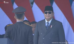 Prabowo Pimpin Upacara Peringatan Hari Bhayangkara ke-80