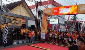 Start Kategori 5K dan 10K Bhayangkara Run Peserta kategori 5K dan 10K bersiap di garis start Bhayangkara Run 2026 Polres Ponorogo.